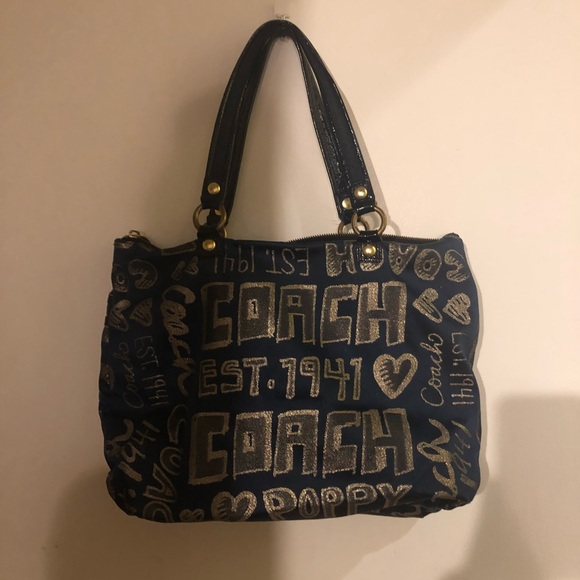 Large Coach Tote bag from the Poppy Collection. - Picture 3 of 4